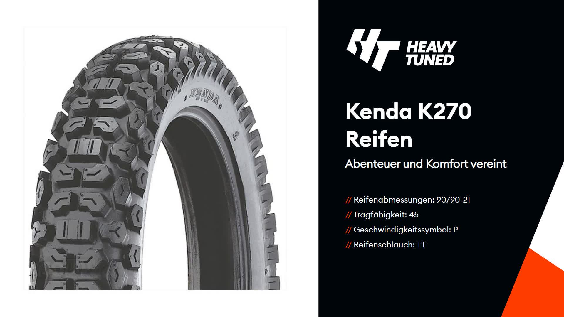 Kenda K270F Dual Sport 2.75 - 21 Tt 45P Front Produktbild-Vorschau 6