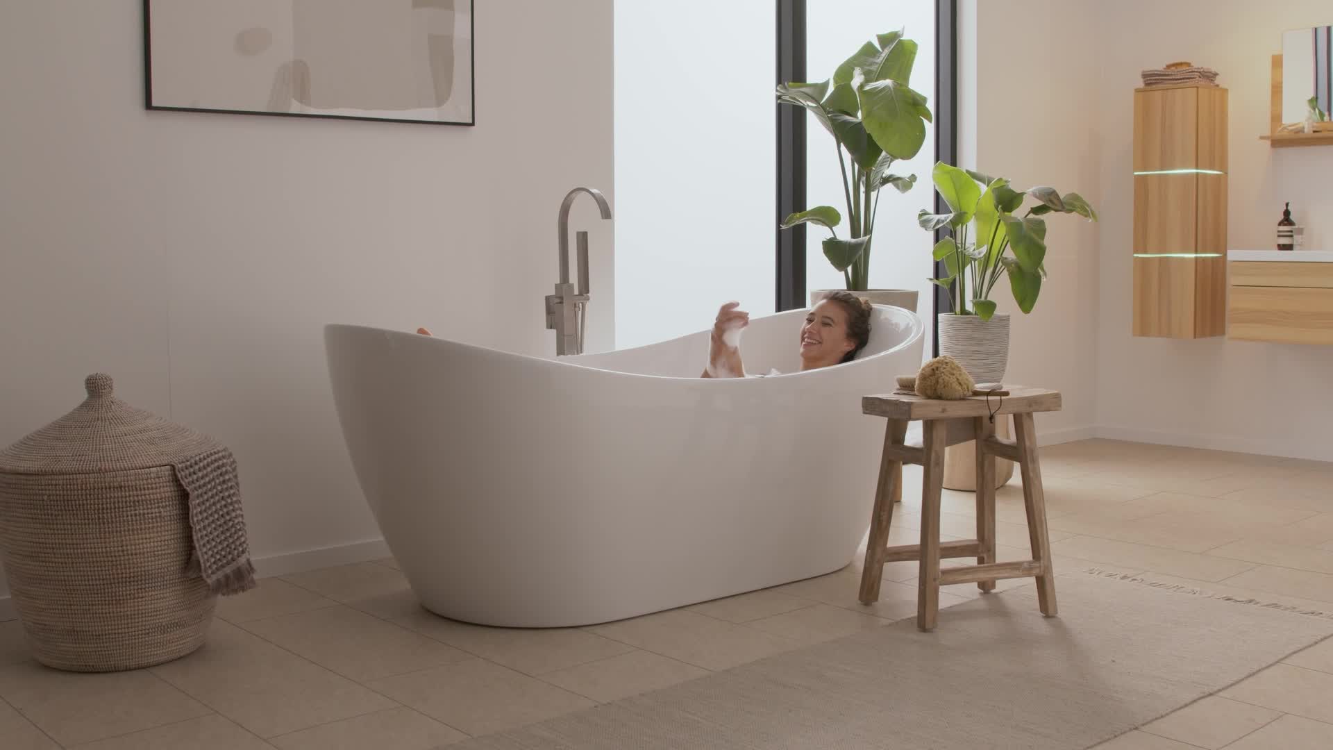 HOME DELUXE - freistehende Badewanne mit Whirlpoolfunktion Produktbild-Vorschau 7