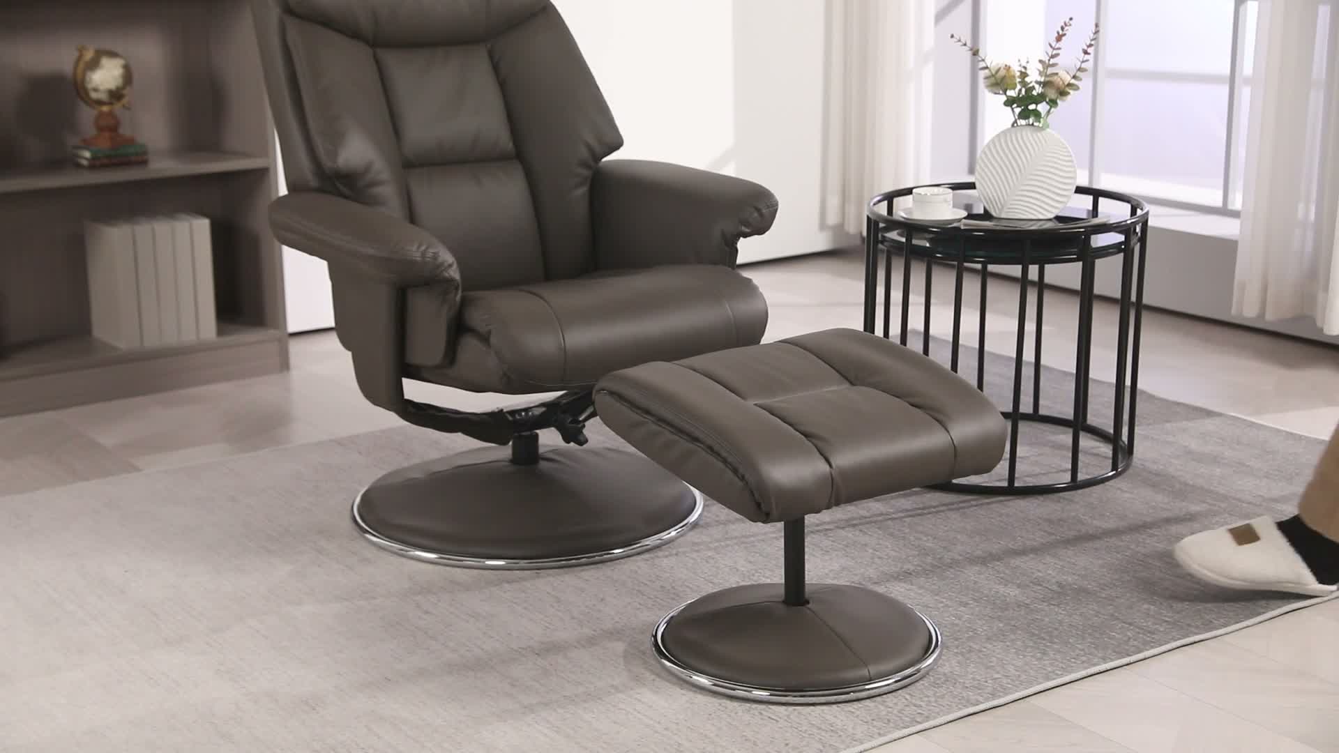HOMCOM Relaxsessel mit Hocker, Fernsehsessel mit Produktbild-Vorschau 7