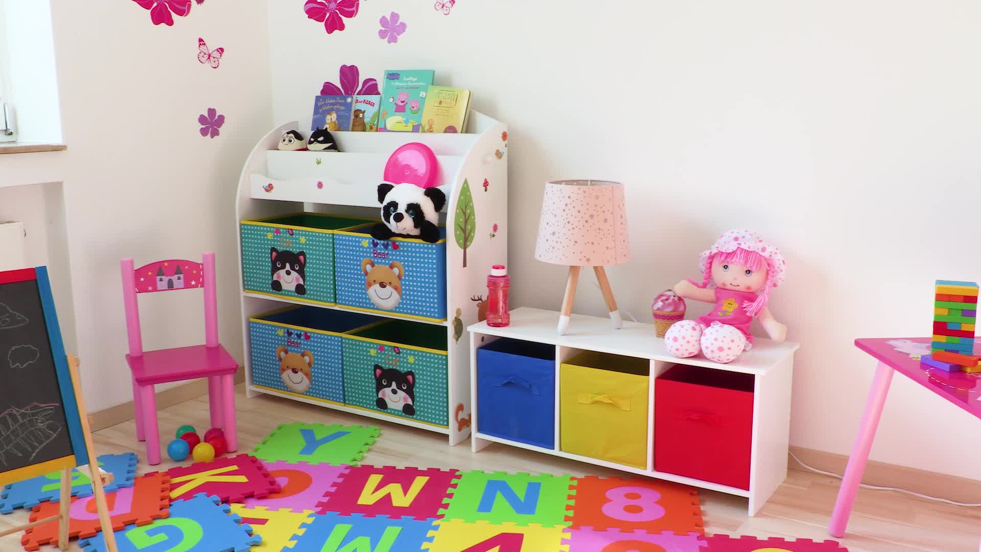 Relaxdays Tischlampe Kinderzimmer, Nachttischlampe Sterne, Produktbild-Vorschau 7
