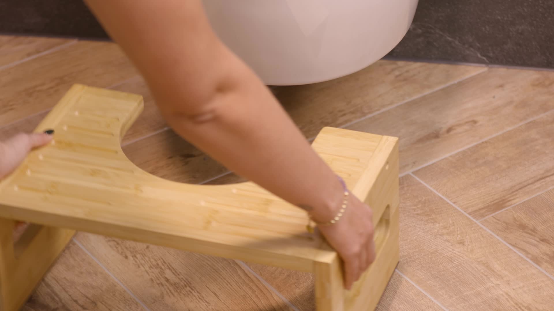 Relaxdays Toilettenhocker, Stuhlgang Unterstützung, WC Produktbild-Vorschau 7