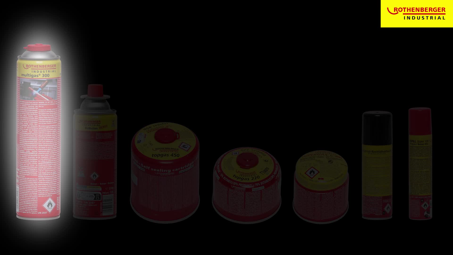 ROTHENBERGER Industrial Multigas 300 Gas Kartusche, 600 ml, Produktbild-Vorschau 7