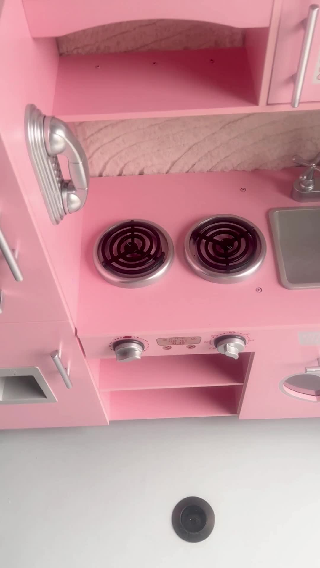 Rijoka Kinderküche aus Holz - Rosa mit Herz - Spielküche Produktbild-Vorschau 7