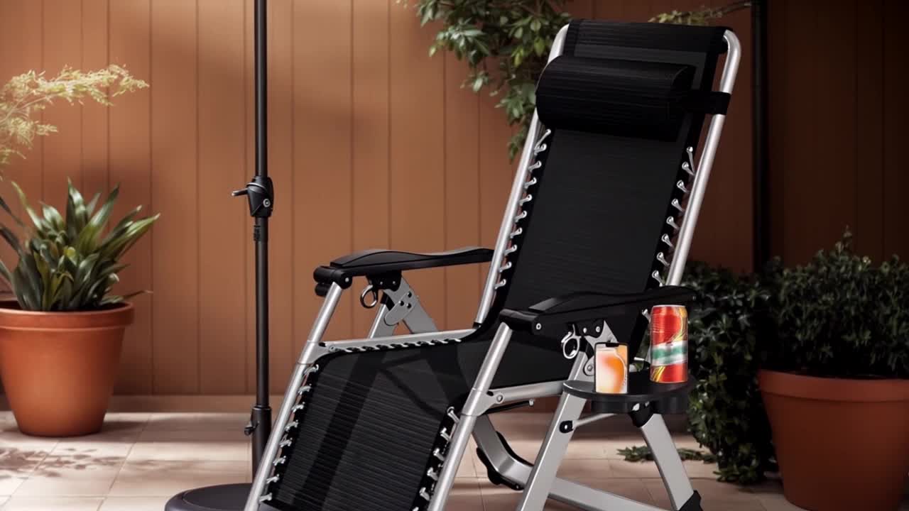 Gartenliege Klappbar Sonnenliege Relaxliege für Balkon, Produktbild-Vorschau 7