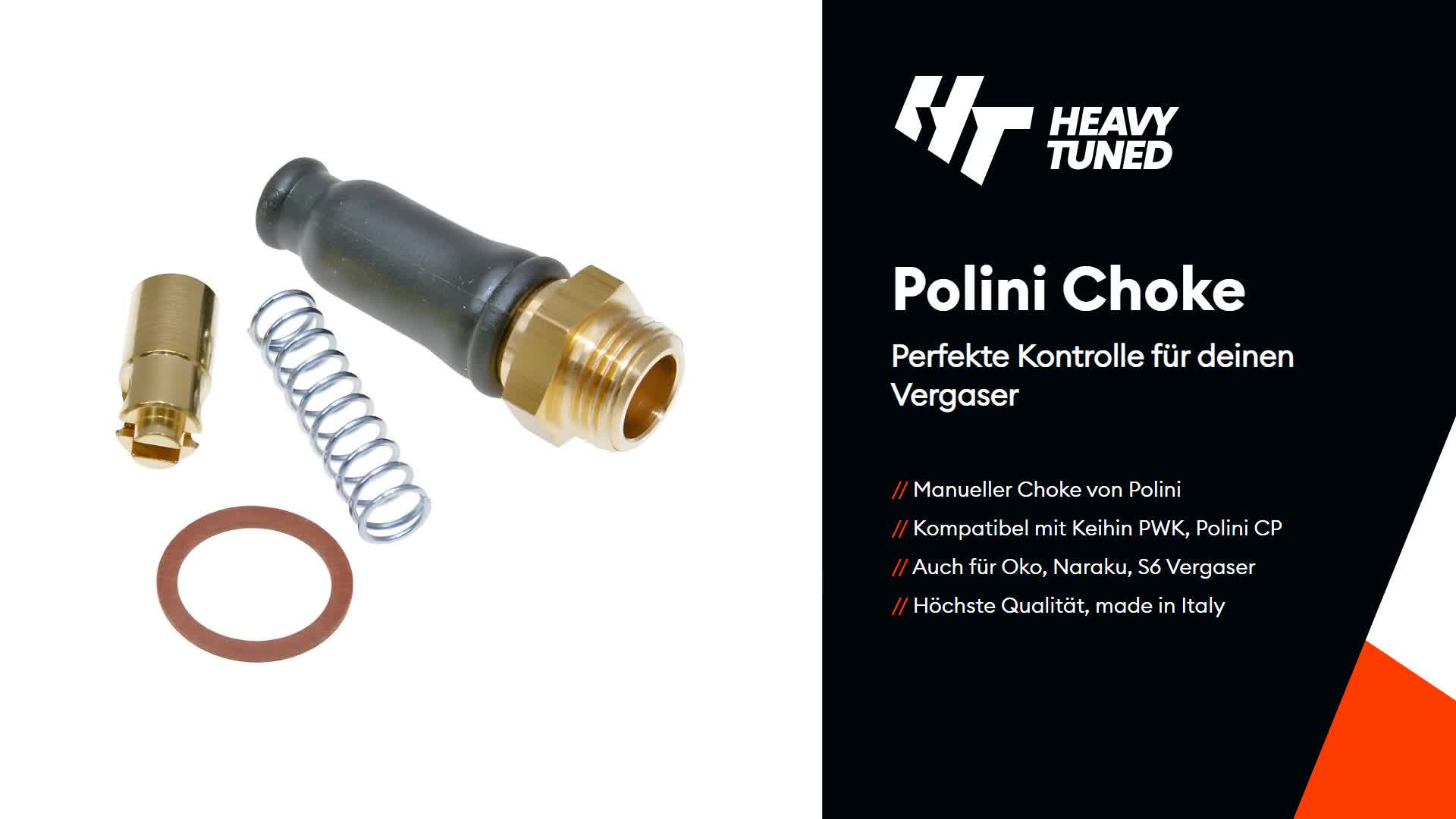 Polini Choke manuell kompatibel mit Keihin PWK, Polini CP, Produktbild-Vorschau 2