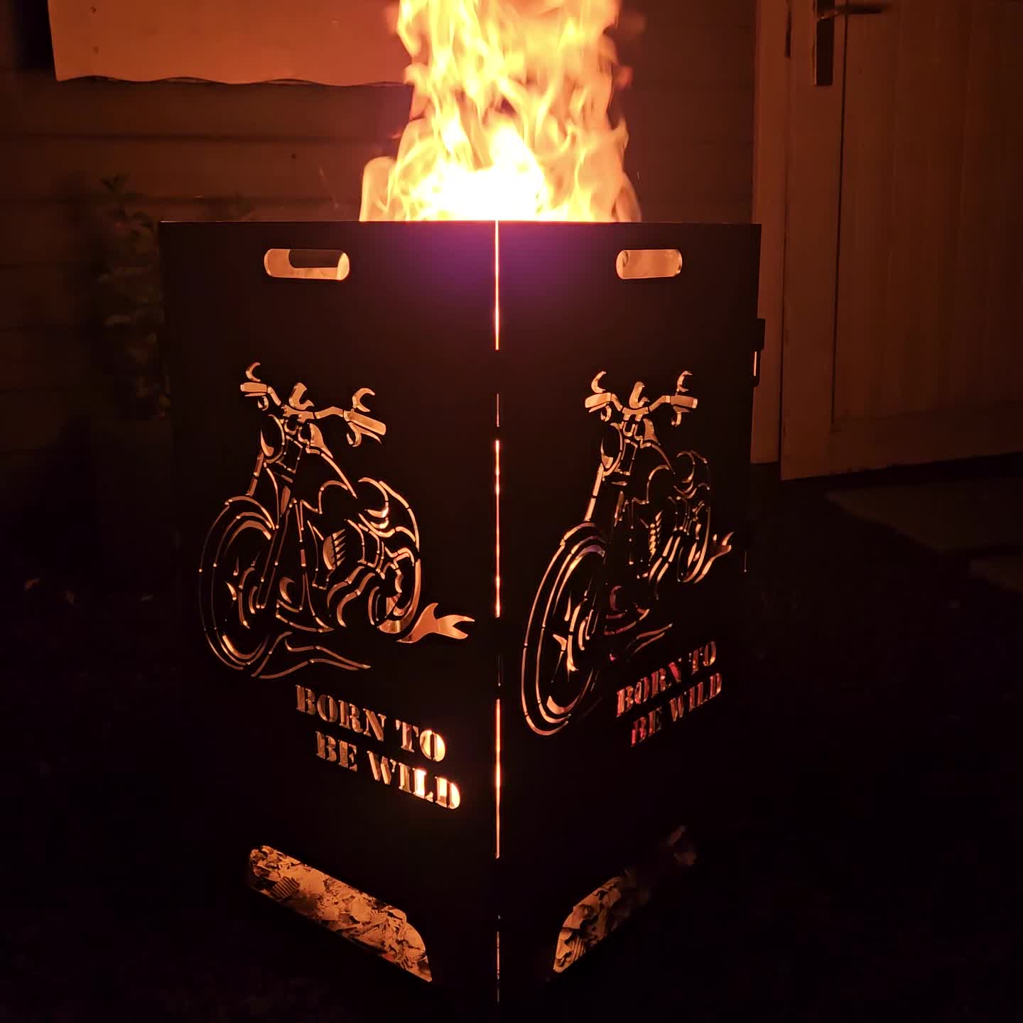 TiKo-Design Feuerkorb mit Chopper Motiv - Born to be wild - Produktbild-Vorschau 7