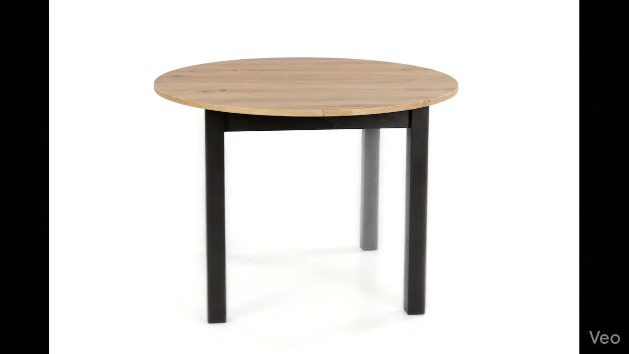 Runder Ausziehbarer Tisch für Esszimmer - 102-142 cm Produktbild-Vorschau 7