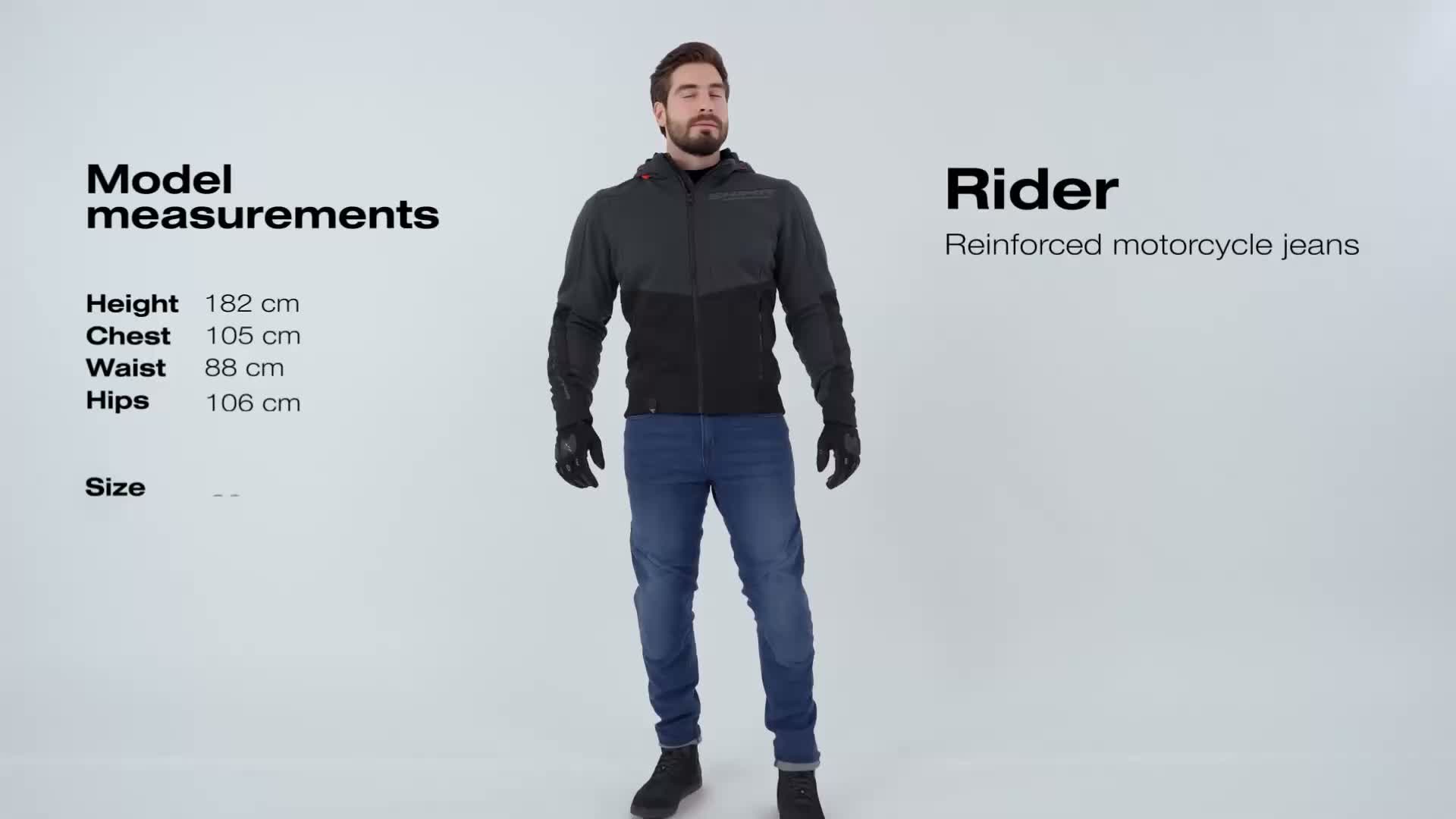 SHIMA Rider Motorrad Jeans, schwarz, 32/32 Produktbild-Vorschau 7