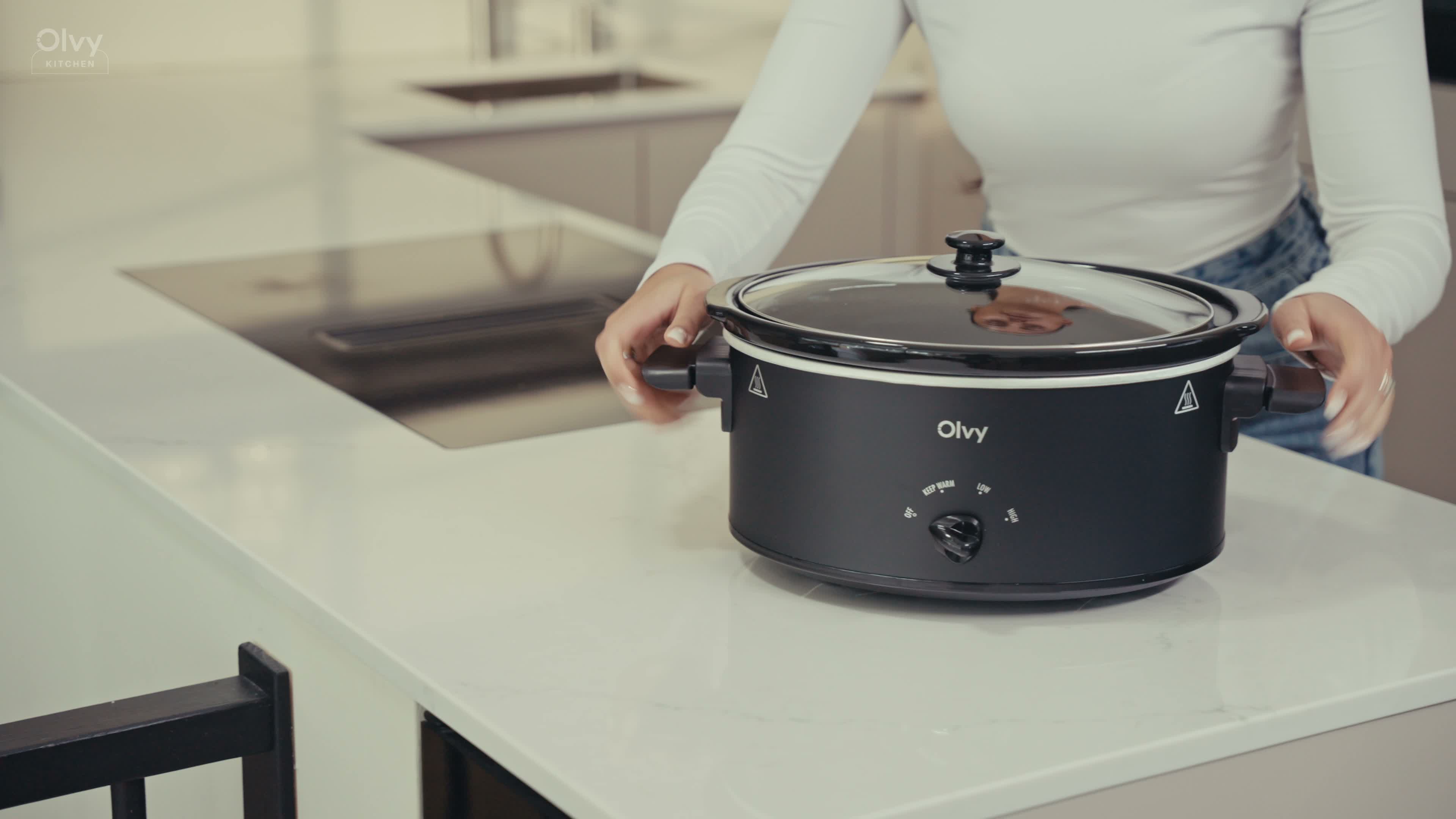 Olvy Slow Cooker 6L – Keramischer Innentopf – inkl. Produktbild-Vorschau 7