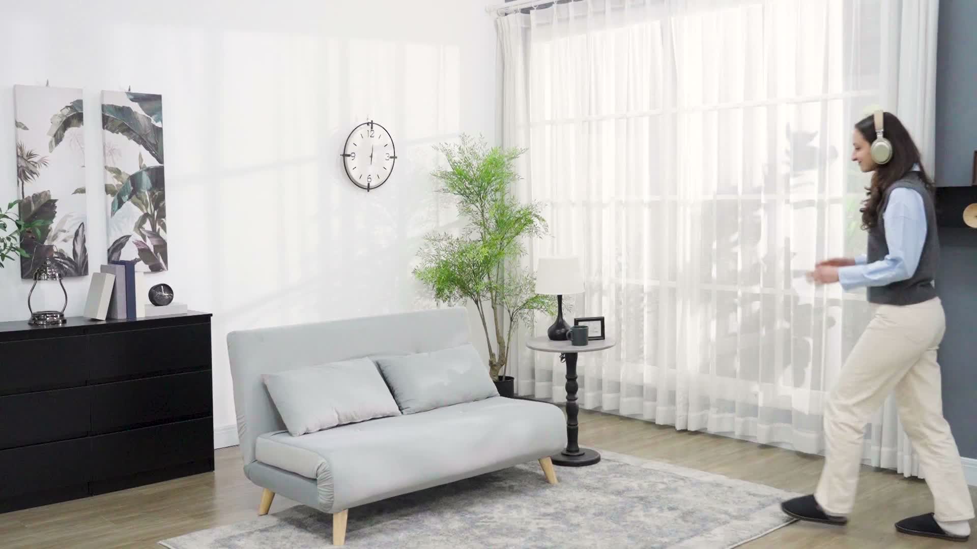 HOMCOM Schlafsofa 2-Sitzer Sofa mit Bettfunktion, Klappsofa Produktbild-Vorschau 7
