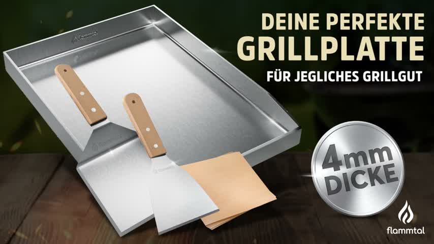 Flammtal [Das Original] – Grillplatte aus 4mm rostfreiem Produktbild-Vorschau 7