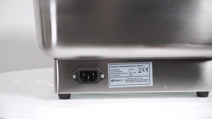 Mahlzeit elektrischer Edelstahl Chafing Dish für GN 1/1, 9 Produktbild-Vorschau 7