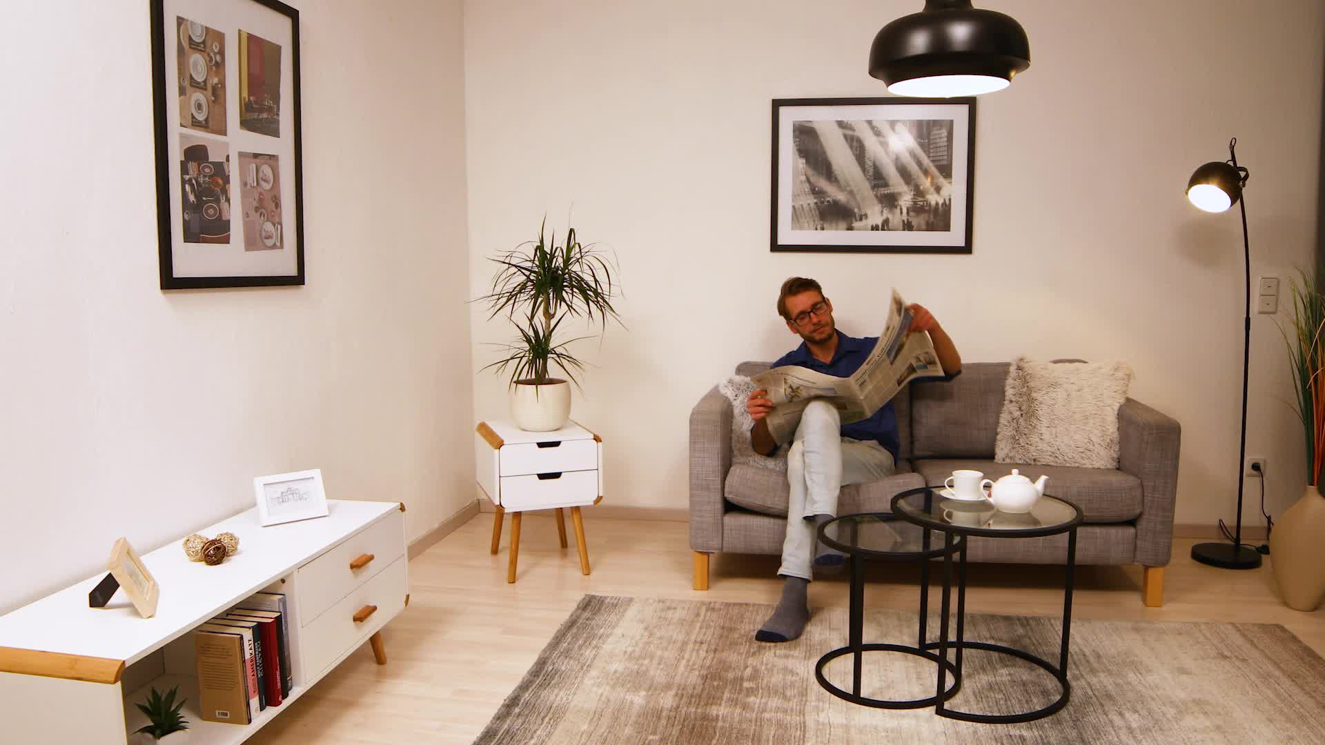 Relaxdays Beistelltische 2er Set, Satztisch, Sofatisch, mit Produktbild-Vorschau 7