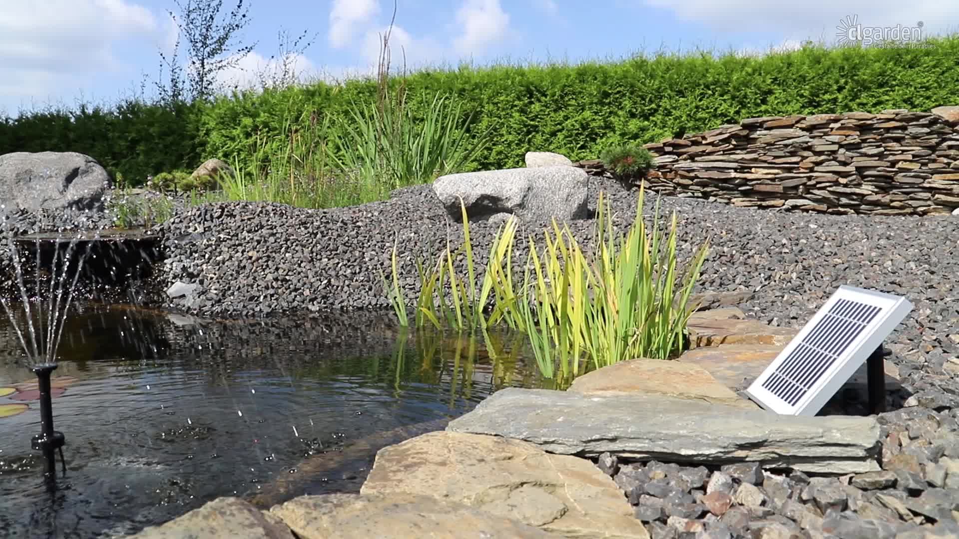 CLGarden NKASP4 Solar Springbrunnen Pumpe mit Akku LED für Produktbild-Vorschau 7