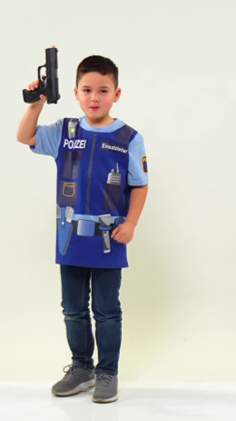 Spieleshirt Polizei, Groesse:116 Produktbild-Vorschau 3