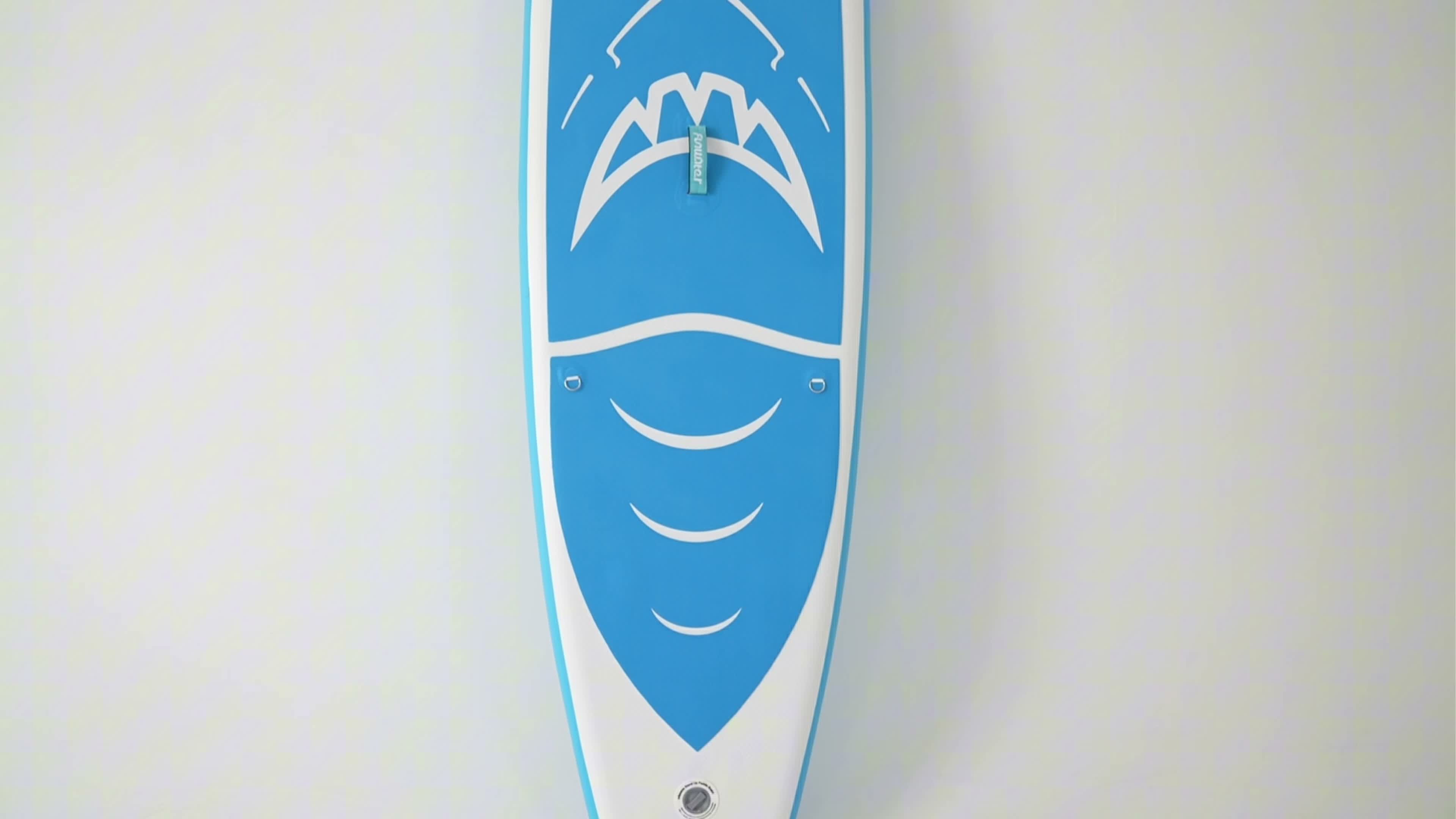 FUNWATER SUP Board mit Haifischmotiv, 350x84cm, 205kg Produktbild-Vorschau 6