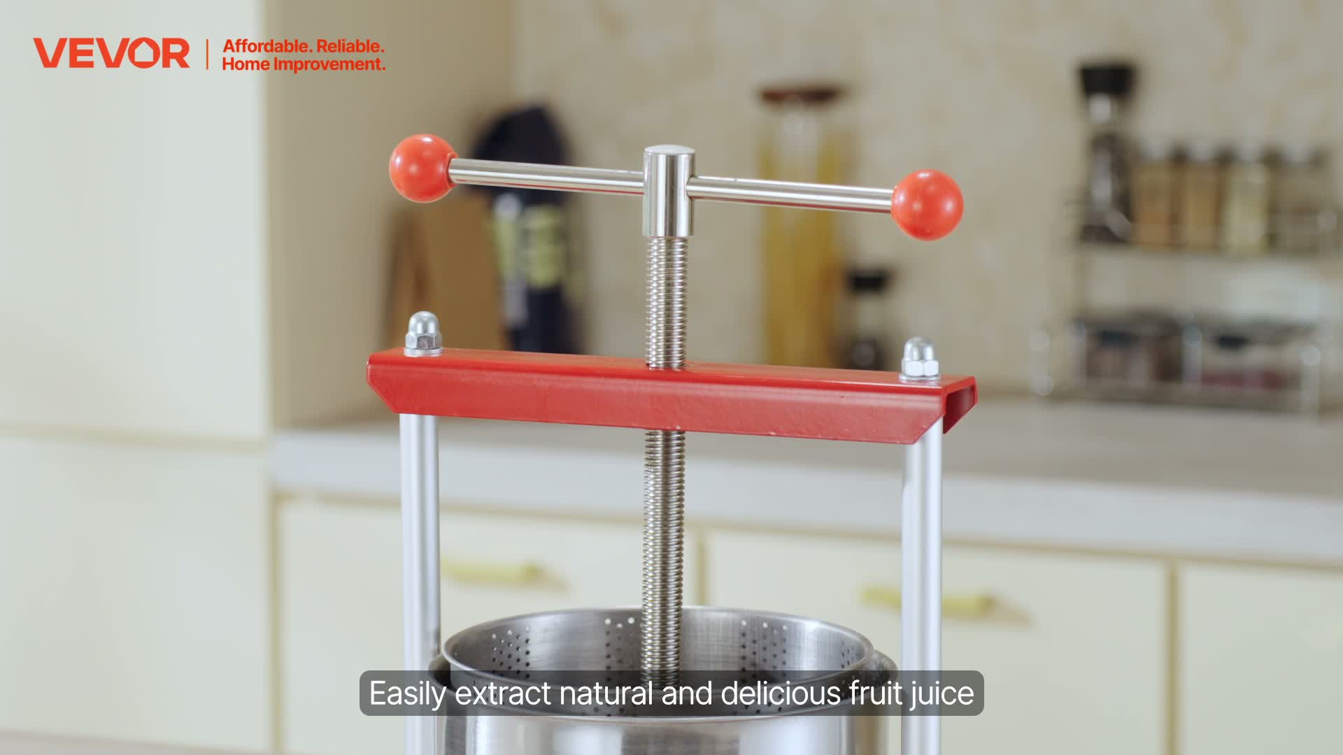 VEVOR Obstweinpresse Apfelpresse (3 L) mit 2 Produktbild-Vorschau 7