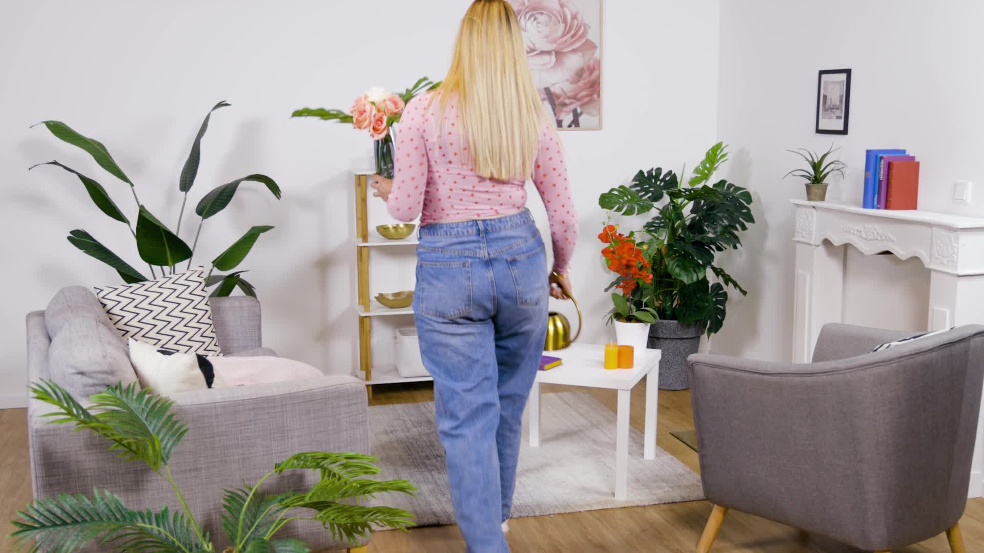 Relaxdays Vase, Glasvase für Blumen, Tischvase aus Glas, Produktbild-Vorschau 7