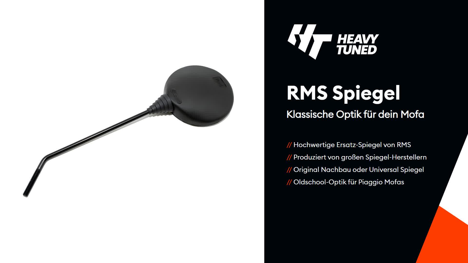 RMS Spiegel links und rechts kompatibel mit Piaggio / Vespa Produktbild-Vorschau 3