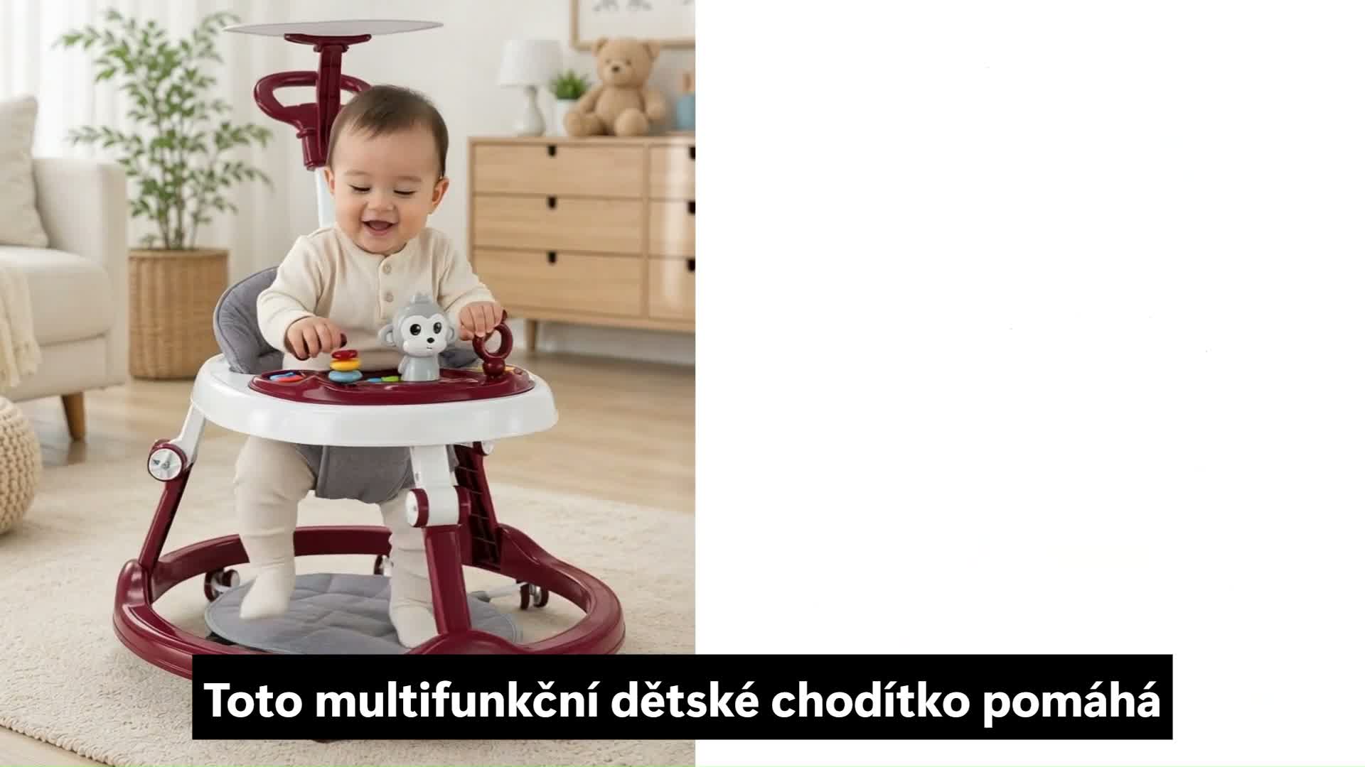 Chodítko Tavalax - se světelnými a LED efekty, výškově Náhled obrázku produktu 7