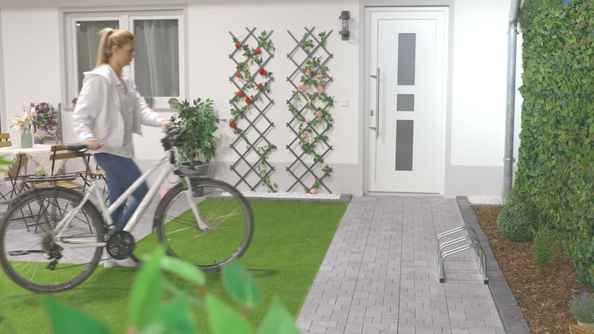 Relaxdays Fahrradständer Boden, für 3 Fahrräder, bis 50 mm Produktbild-Vorschau 7