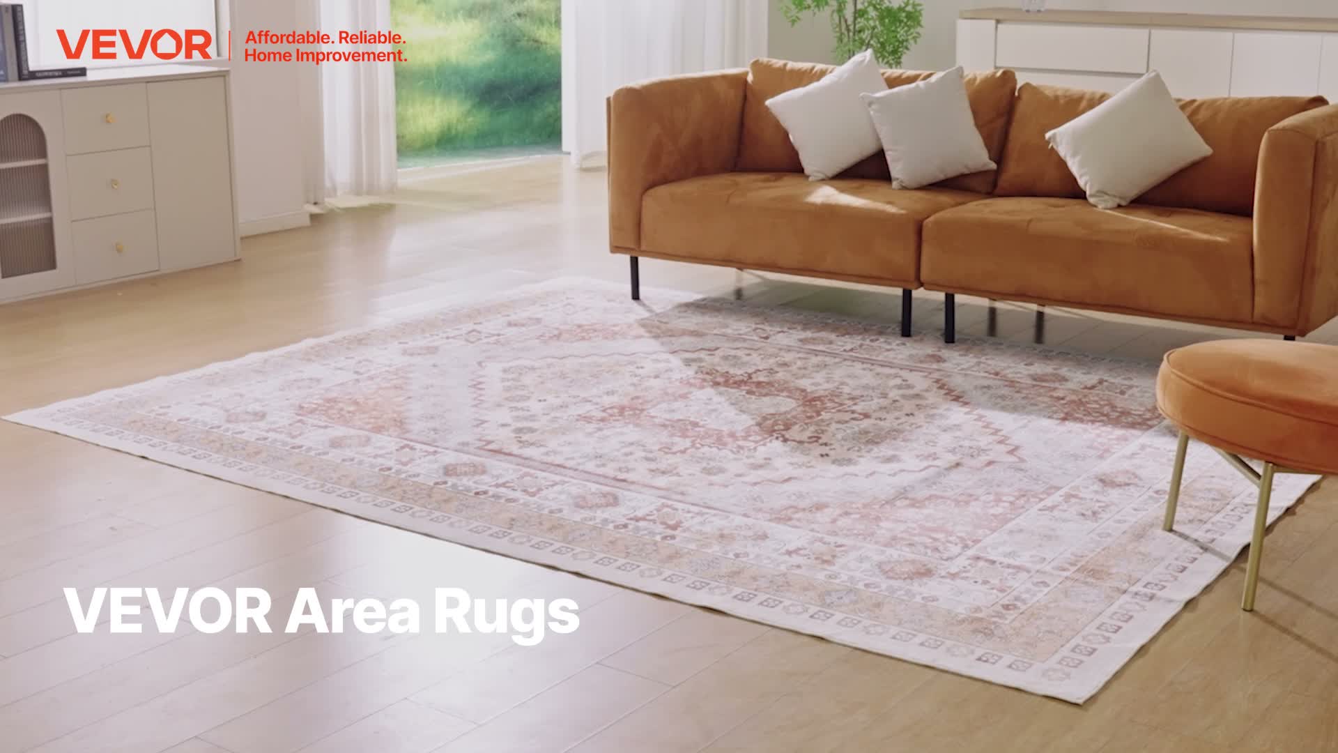 VEVOR Teppich, 9 x 12 ft großer waschbarer Teppich, Produktbild-Vorschau 7