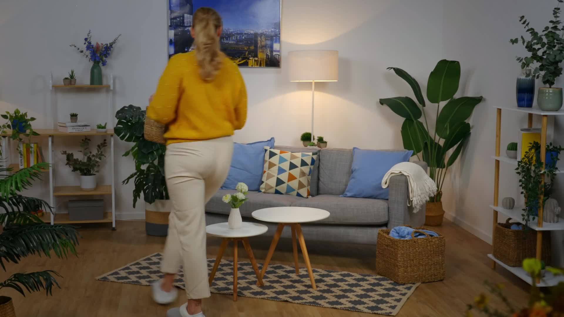 Relaxdays Aufbewahrungskorb 3er Set Seegras, Flechtkorb Produktbild-Vorschau 7