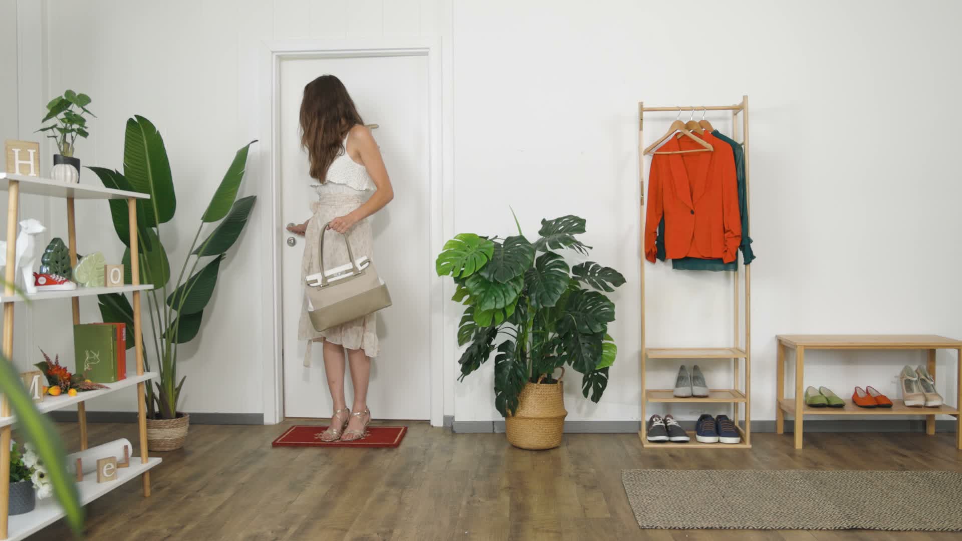 Relaxdays Fußmatte Kokos, Schneeflocke-Motiv, Fußabtreter Produktbild-Vorschau 7