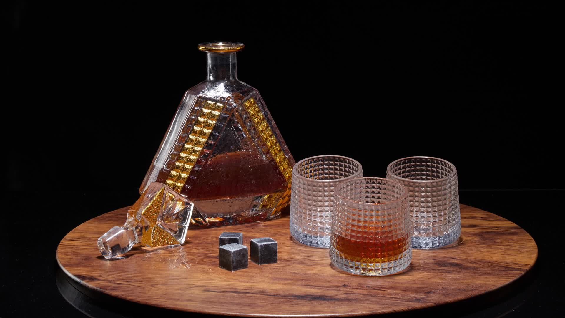 Relaxdays Whisky Gläser, 12er Set, 3 verschiedene Schliffe, Produktbild-Vorschau 7