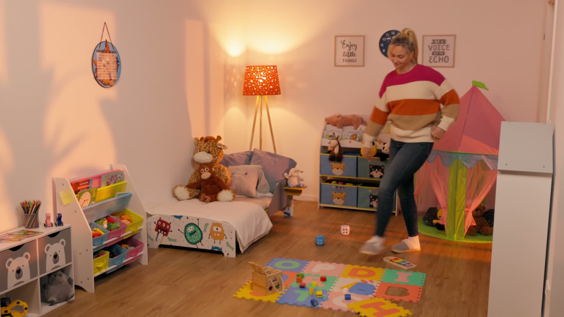 Relaxdays Puzzlematte ABC und Zahlen, 36 Teile, Spielmatte Produktbild-Vorschau 7