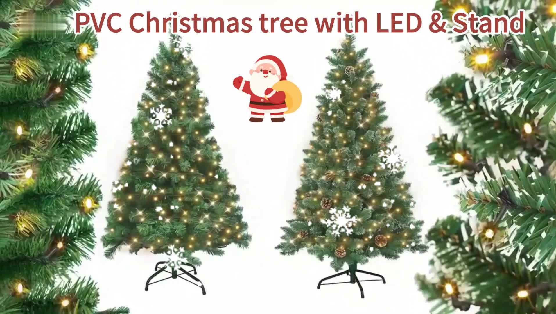 LZQ LED 180CM Künstlicher Weihnachtsbaum Tannenbaum  Grün Produktbild-Vorschau 7