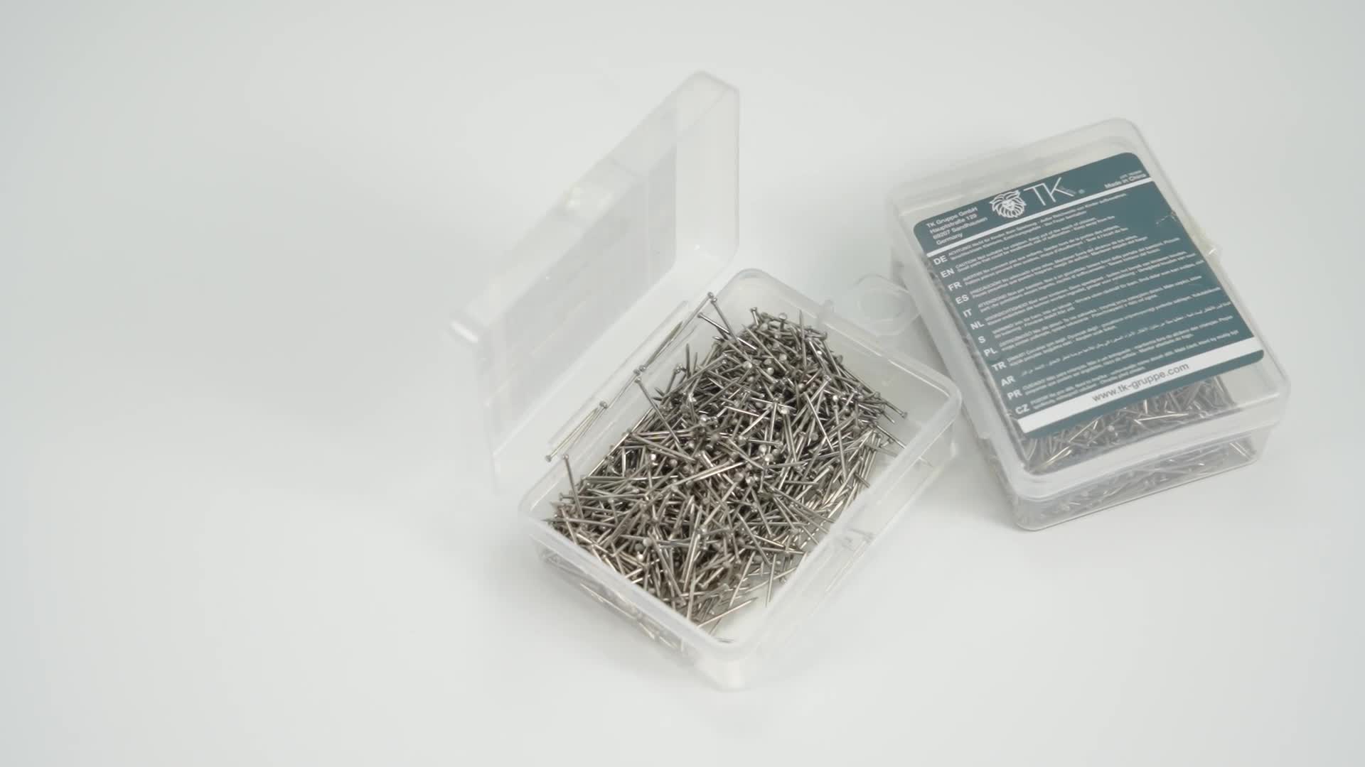 1500 Stk. Stecknadeln 13 mm Pins in praktischer Box - Produktbild-Vorschau 7