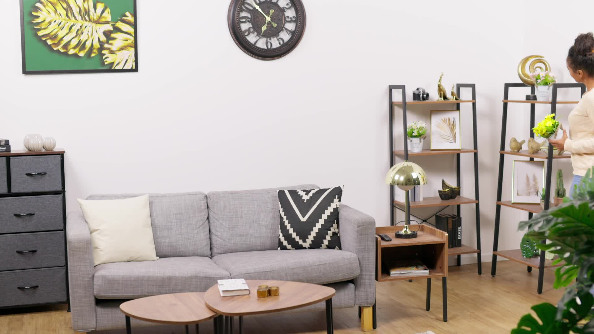 Relaxdays Kunstblumen im Topf, 3er Set künstliche Pflanzen, Produktbild-Vorschau 7