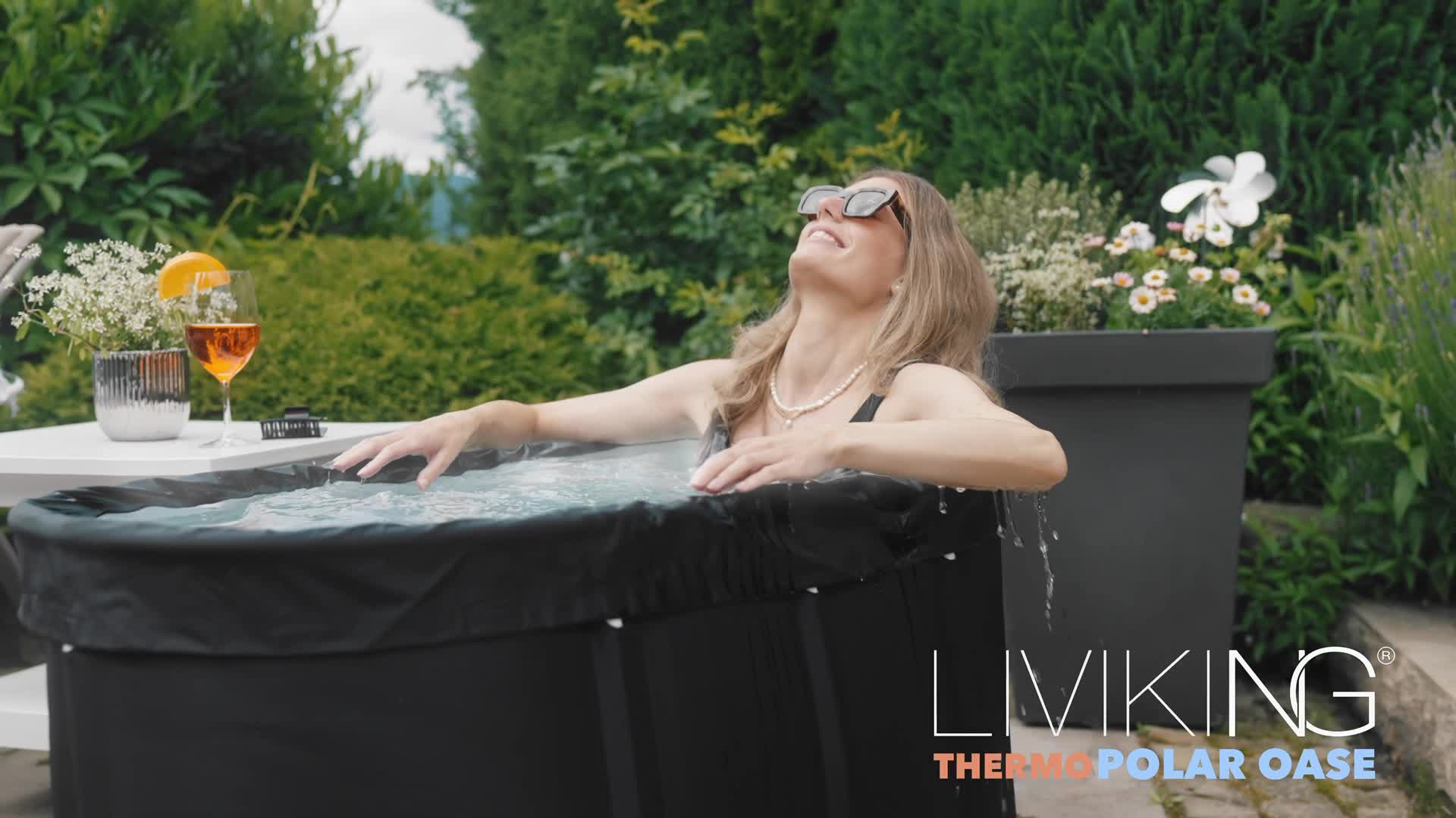 LIVIKING® Eisbad + Faltbare Badewanne Erwachsene [120cm - Produktbild-Vorschau 7
