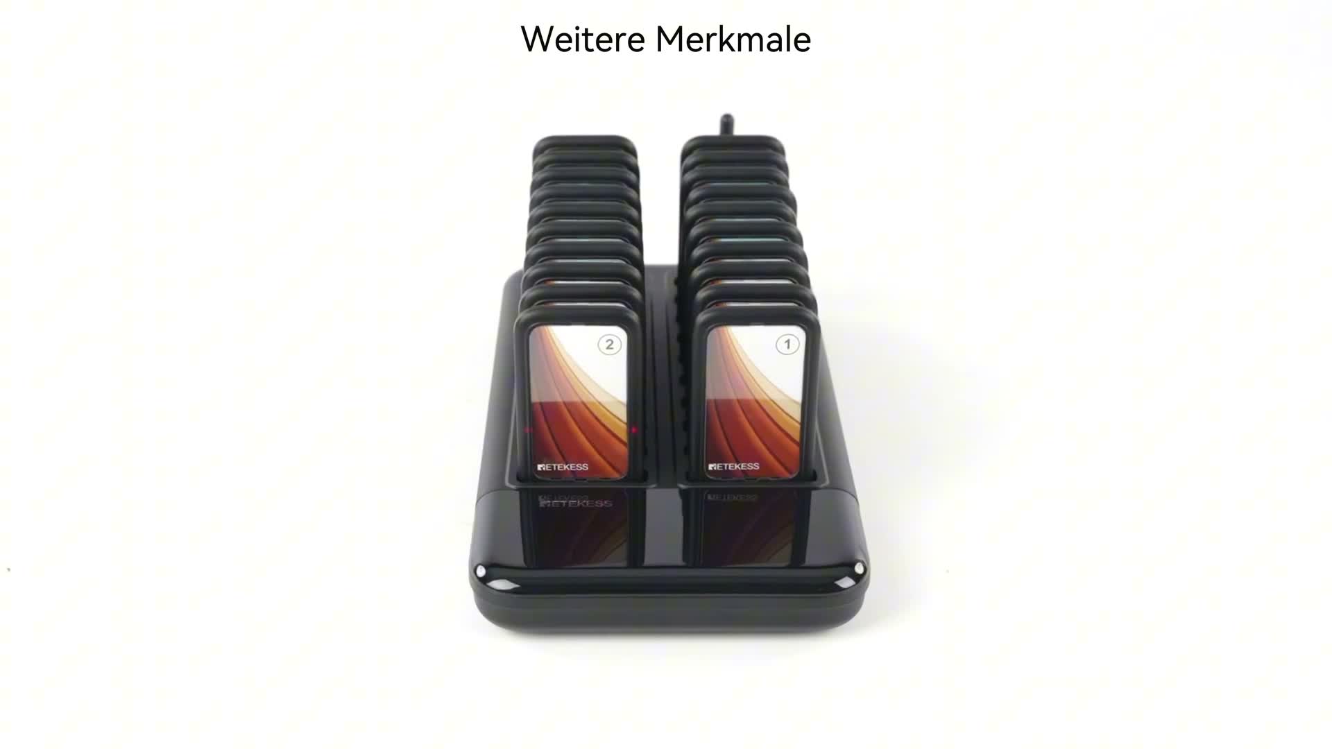 Retekess TD173 Restaurant Pager System, 20Pagers, 500M Produktbild-Vorschau 7