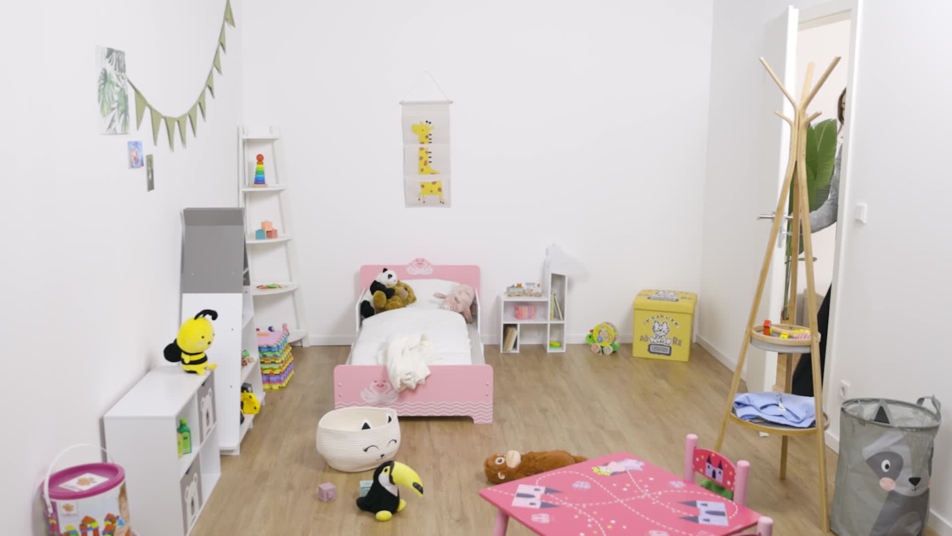 Relaxdays Aufbewahrungskorb für Kinder, Baumwollkorb Katze, Produktbild-Vorschau 7