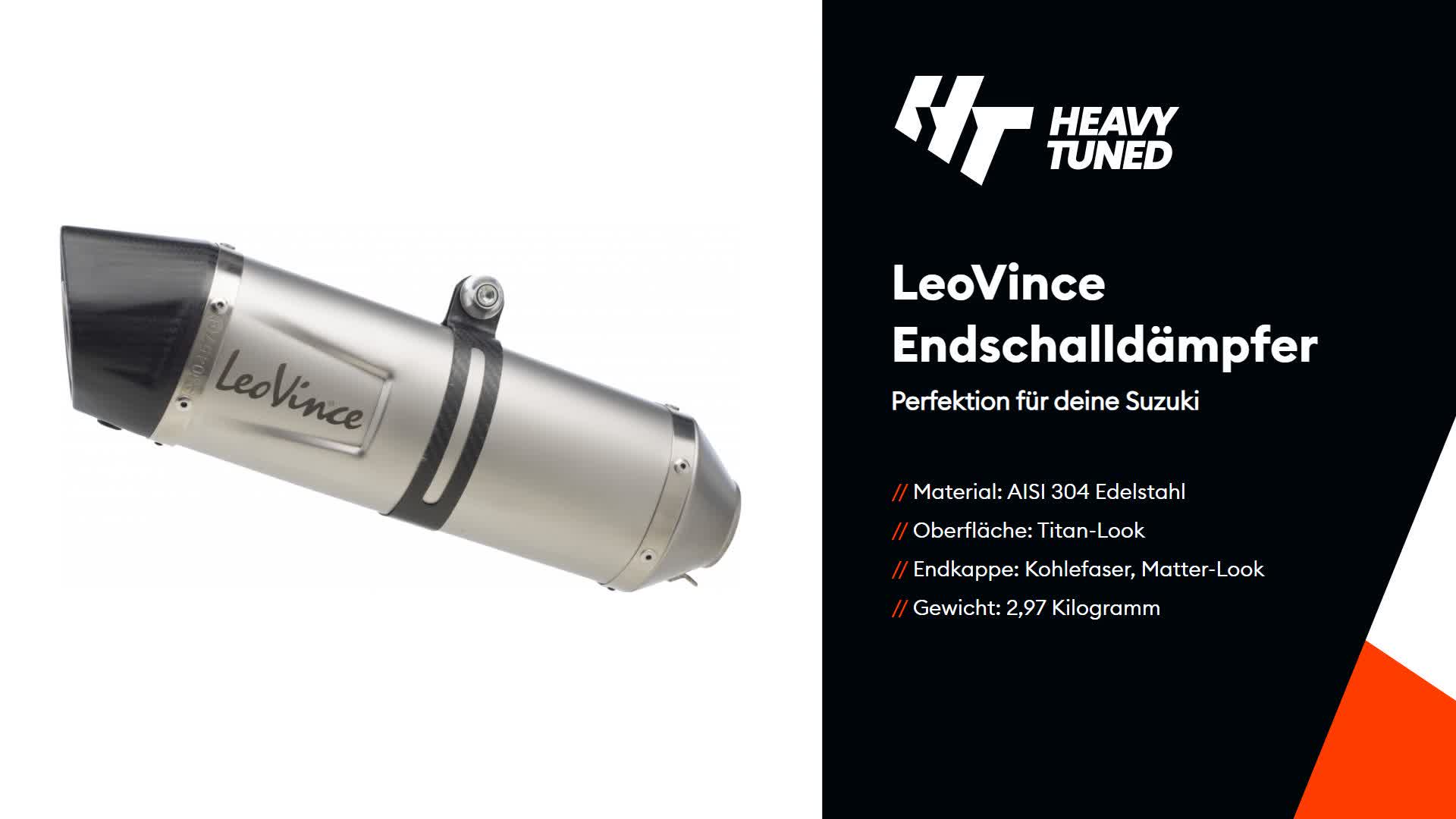 Schalldämpfer Leovince SBK Edelstahl LV One Slip On Evo 14401E