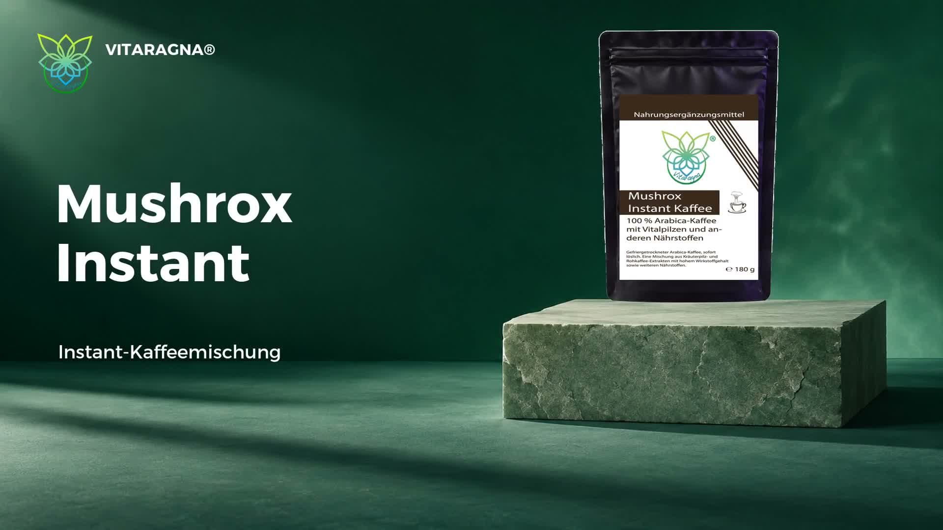 VITARAGNA Mushrox Instant Kaffee Pulver 180 g Arabica Produktbild-Vorschau 7