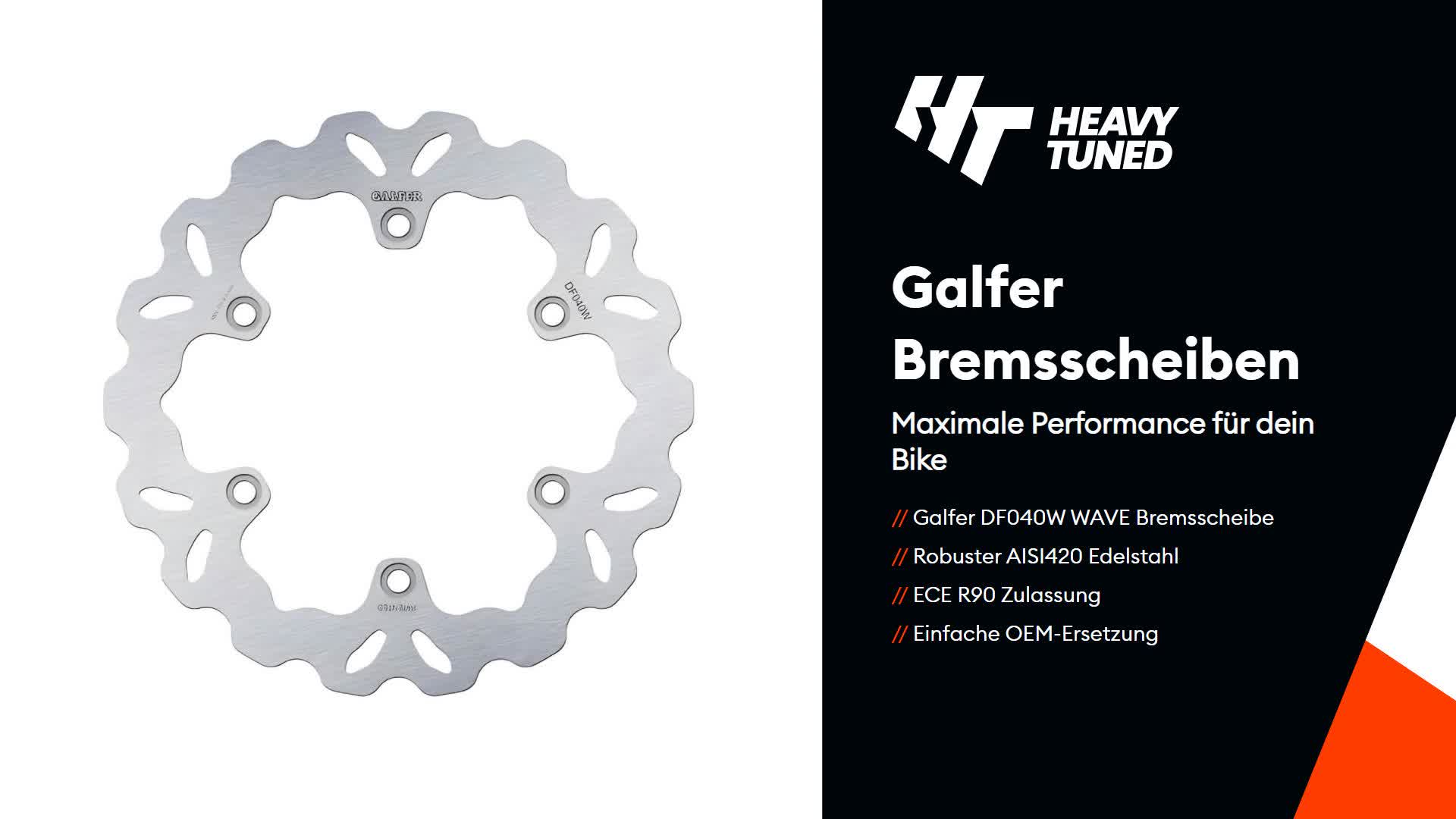 Galfer Golf Bremsscheibe DF040 Rotor Bremsscheiben Starr Produktbild-Vorschau 4