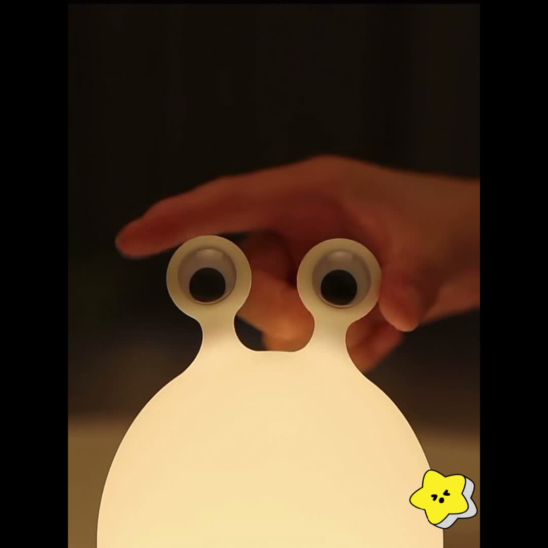 LED Nachtlicht Kids Slug Lampe Silikon Kabellos Stufenlos Produktbild-Vorschau 7