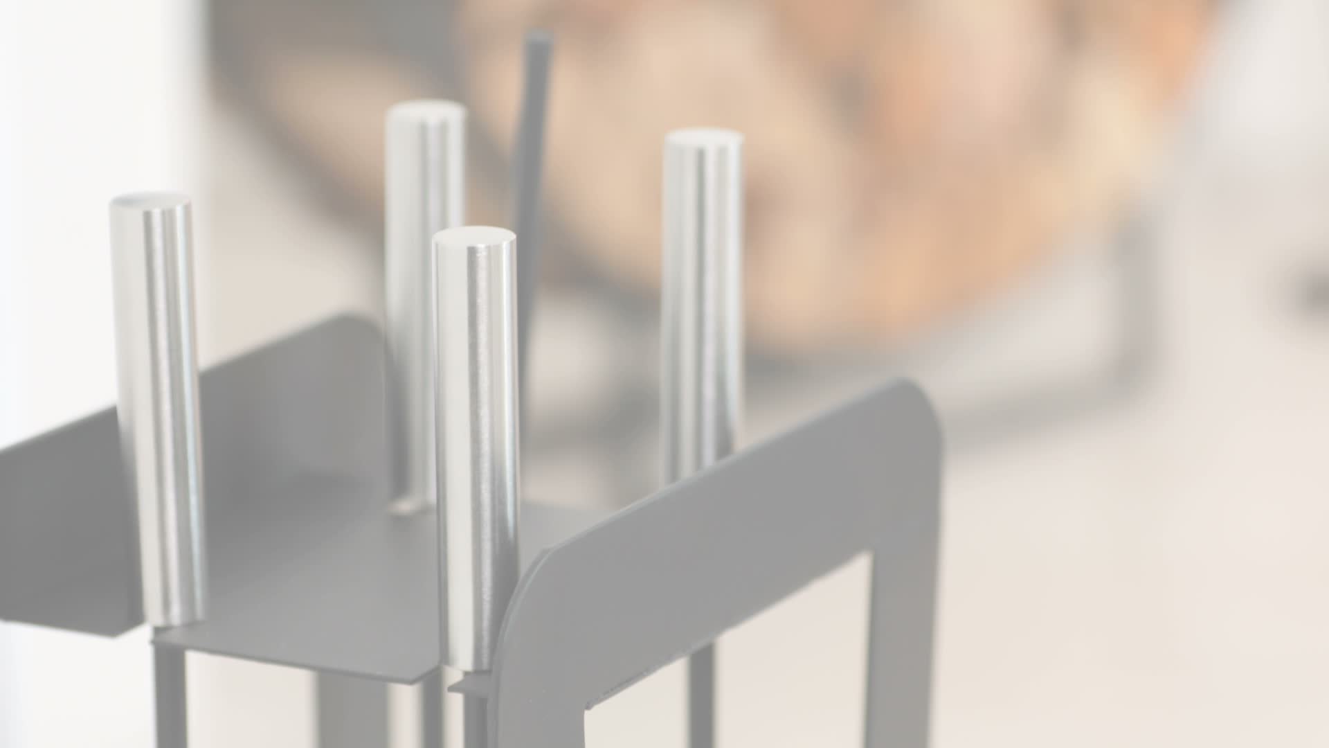 Relaxdays Kaminbesteck, 5-teilige Kamingarnitur mit Produktbild-Vorschau 7