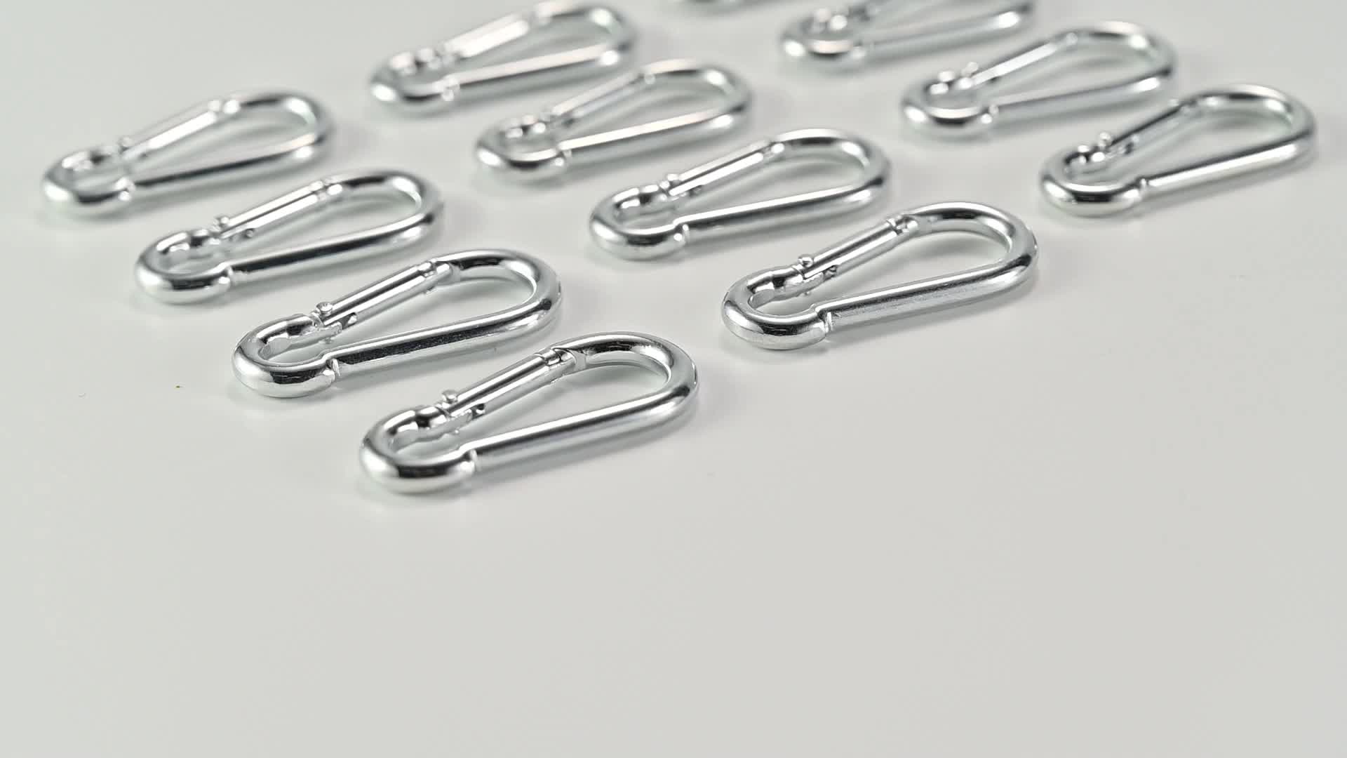 12x Karabinerhaken 55 mm - Schnapphaken Karabiner aus Produktbild-Vorschau 7