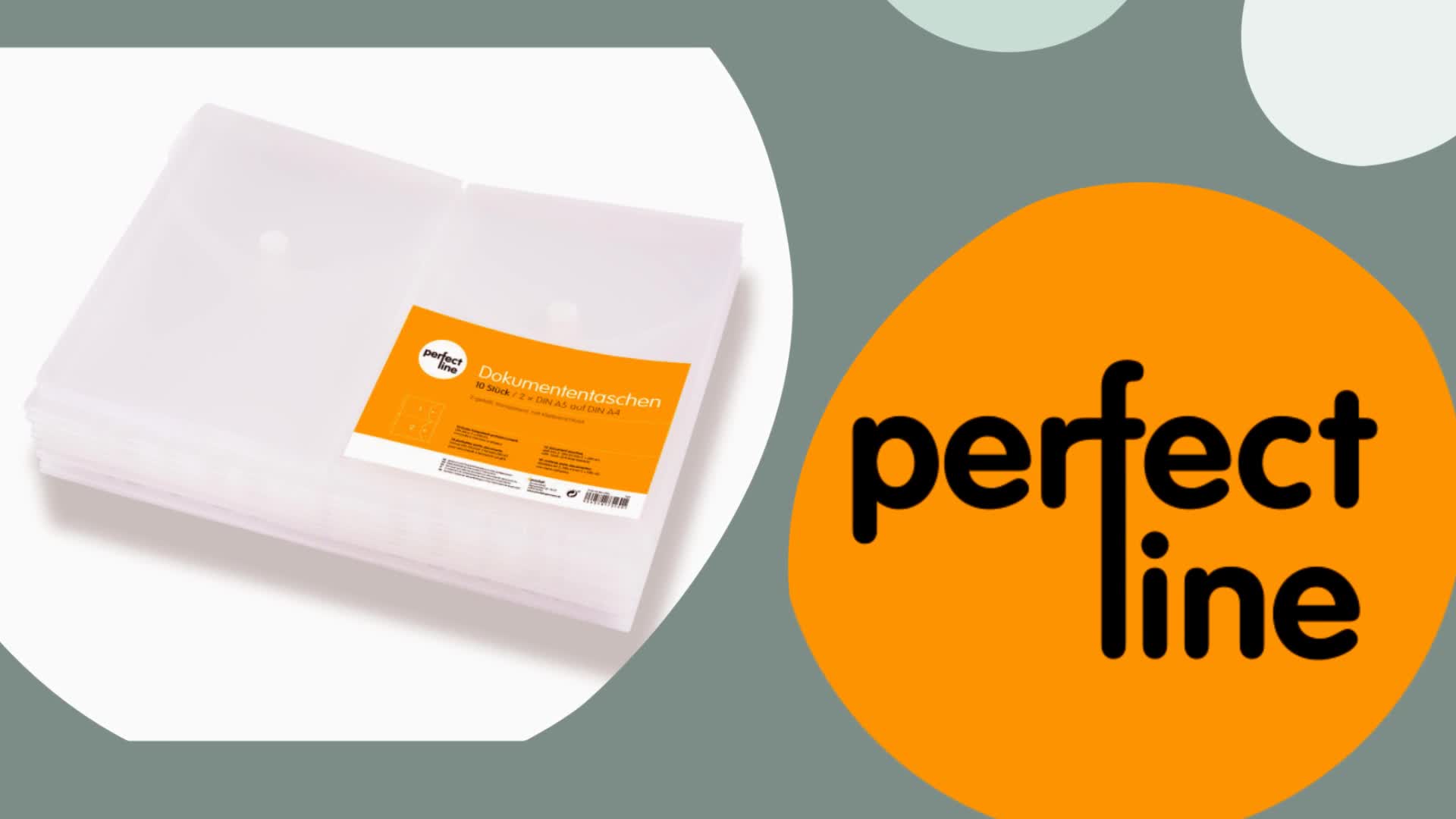 perfect line 10er Pack A4 Dokumententasche A4 auf A5 180my Produktbild-Vorschau 7