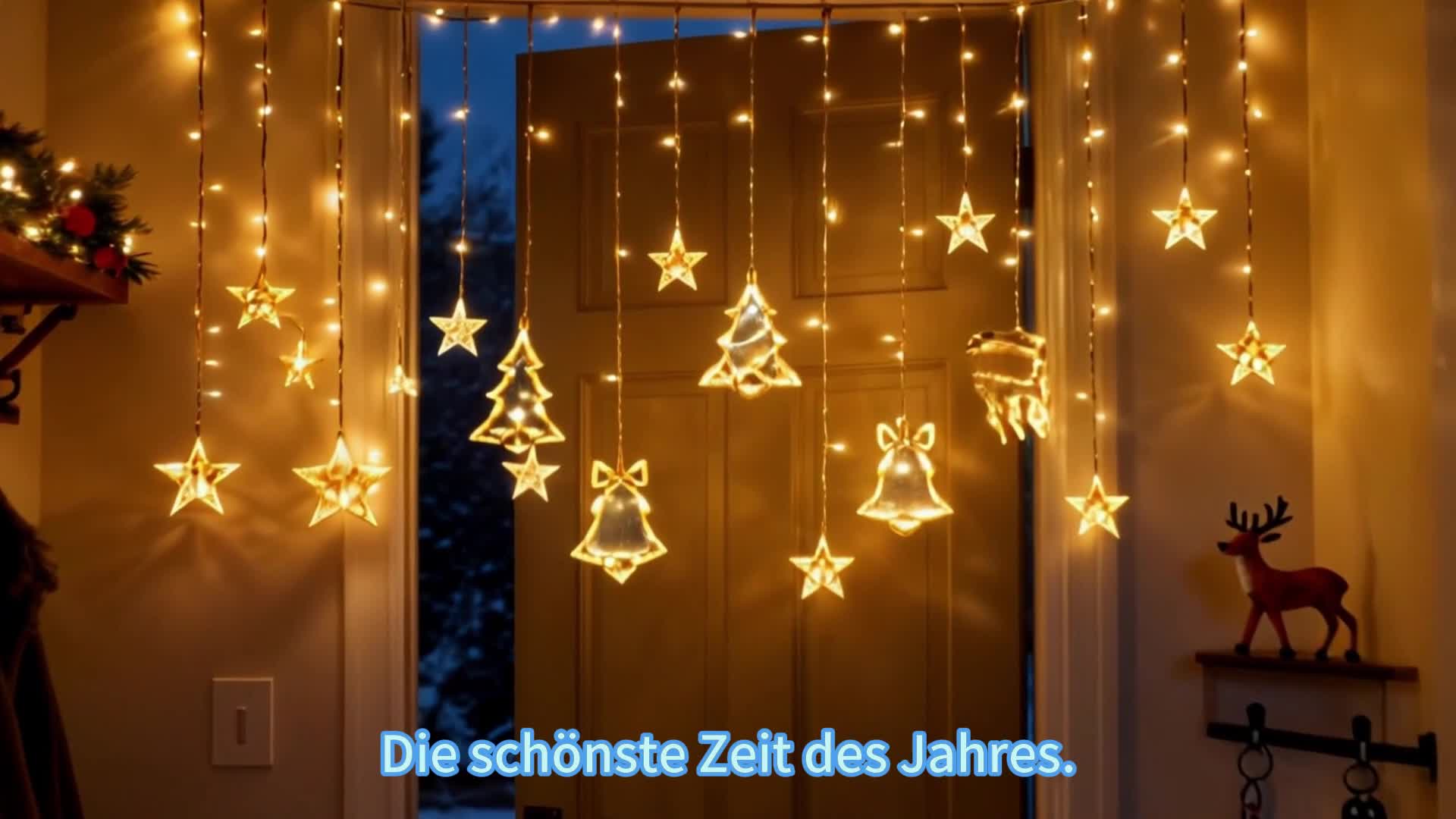 FIVMEN LED Lichterkette Lichtervorhang mit 138 LEDs für 8 Produktbild-Vorschau 7