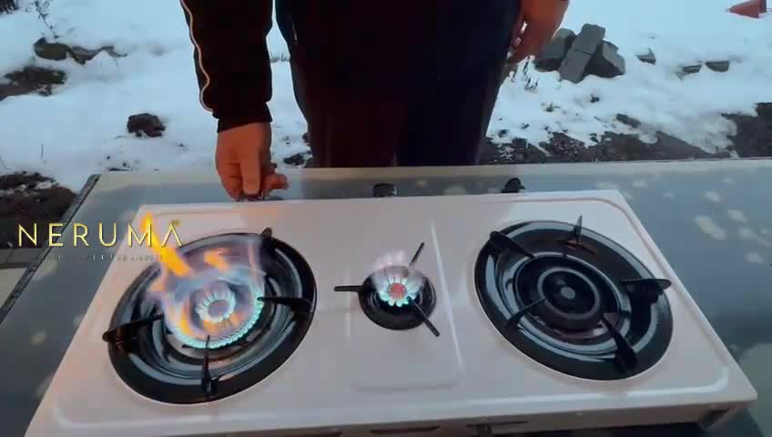 Camping Gasherd Gaskocher 3-flammig – Premium Gasbrenner Produktbild-Vorschau 7