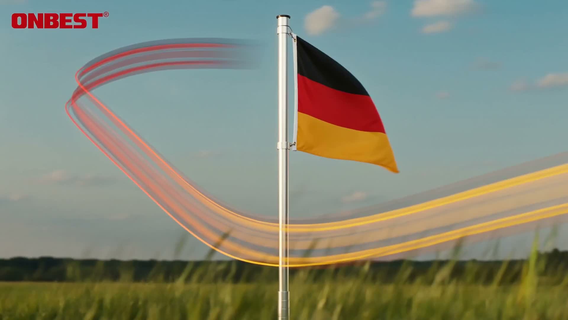 ONBEST Fahnenmast | mit Bodenhülse und Karabiner | 6,2 m | Produktbild-Vorschau 7
