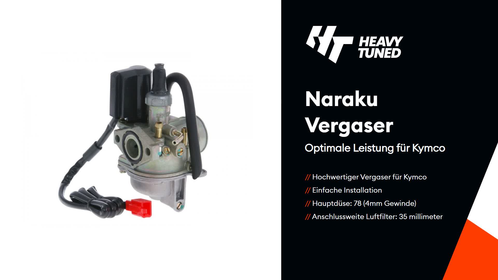 Naraku Vergaser mit E-Choke kompatibel mit Kymco SF10 Produktbild-Vorschau 6