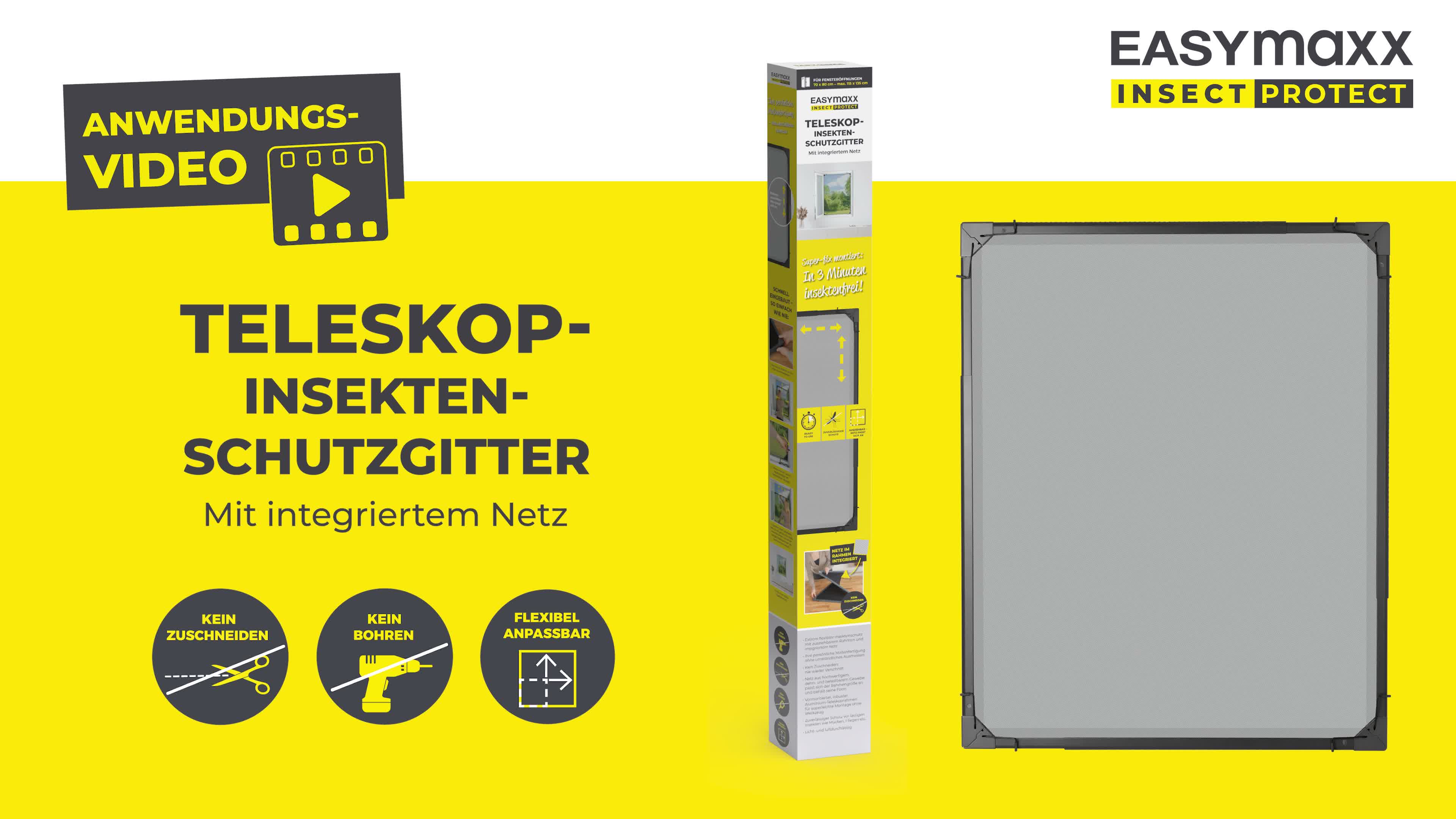 EASYmaxx Insect Protect - Teleskop-Insektenschutzgitter - Produktbild-Vorschau 7