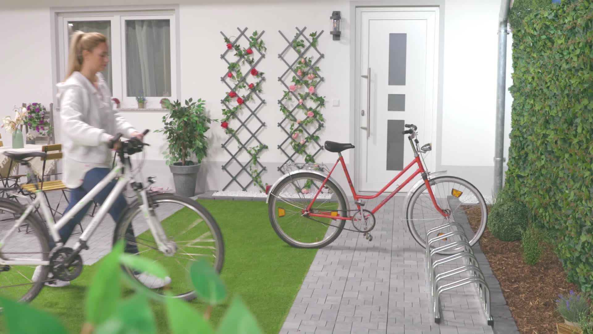 Relaxdays Fahrradständer Boden, für 6 Fahrräder, bis 50 mm Produktbild-Vorschau 7