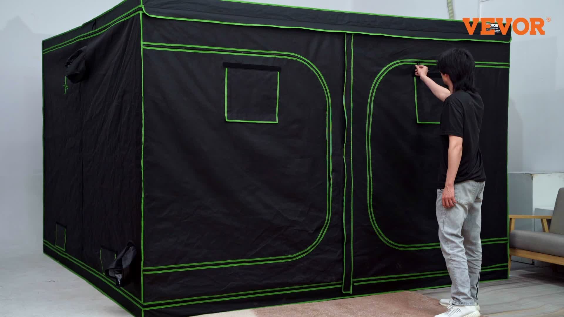 VEVOR Growbox 122x122x203cm Gewächshaus aus 22 mm Produktbild-Vorschau 7